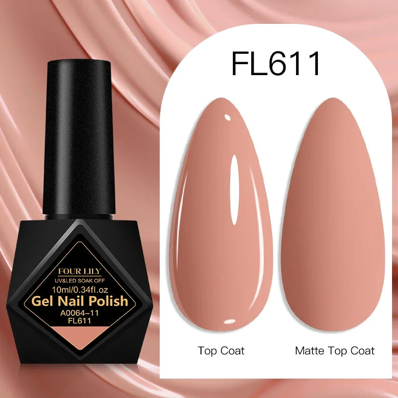 10ml Gel Nail Polish 162 Colors Nail Supplies Vernis Semi Permanent Nail Art Manicure Soak Off LED UV Gel Nail Varnishes Summer Tri Light Beauty