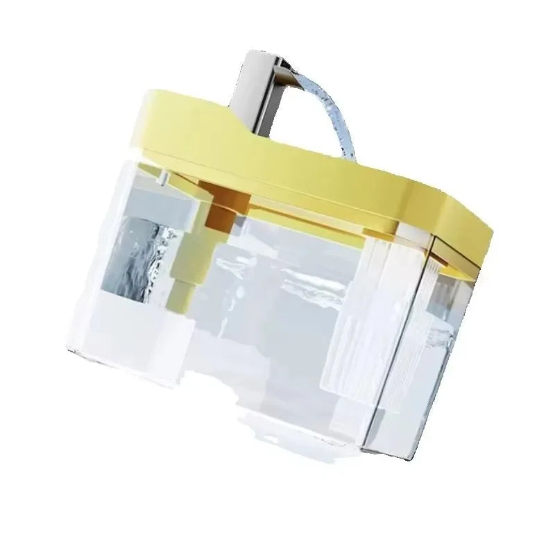 Clear Pet Water Fountain for Cats with Circulating Pump, Self-Cleaning Filter, and Overheat Safety Pi-Mart