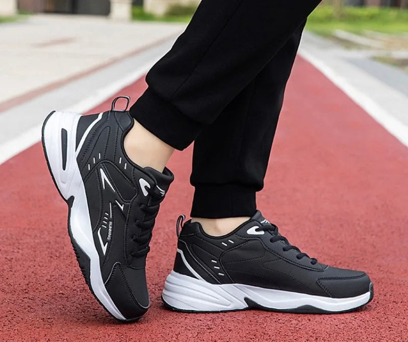 Autumn New Men Microfber Running Shoes Luxury Brand Men Shoes School Student Air-cushion Sneakers Fashion Man Casual Shoes 35-48 Pi-Mart