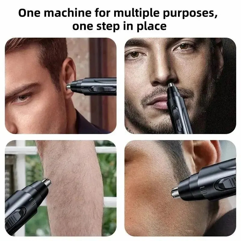 Electric Nose Hair Trimmer Safe Not To Hurt The Nose Not Stuck Hair Multifunctional Shaving Nose Hair Electric Eyebrow Trimmer Pi-Mart