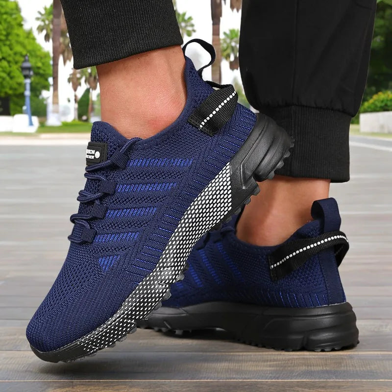 New Men's Sneakers Thick Sole Comfortable Casual Shoes Lightweight Breathable Fashion Running Shoes Luxury Male Tenis Masculino Pi-Mart
