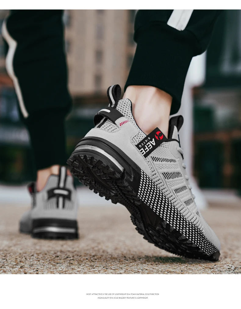 New Men Running Shoes Breathable Outdoor Sports Shoes Lightweight Sneakers for Men Comfortable Athletic Training Footwear Pi-Mart