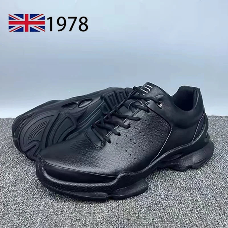 New Mens Casual Shoes Quality Genuine Leather Shoes For Men Lace-up Breathable Fashion Flats Male Black Shoes Pi-Mart