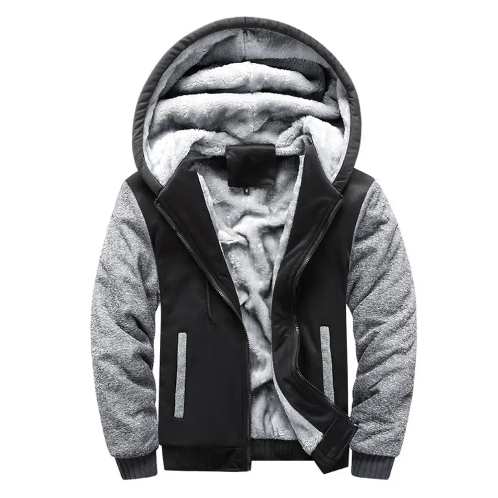 Men's Jacket Camouflage Thicken Winter Jackets for Men Fleece Long Sleeve Coat Man Casual Hoodies Streetwear Men's Coats Pi-Mart