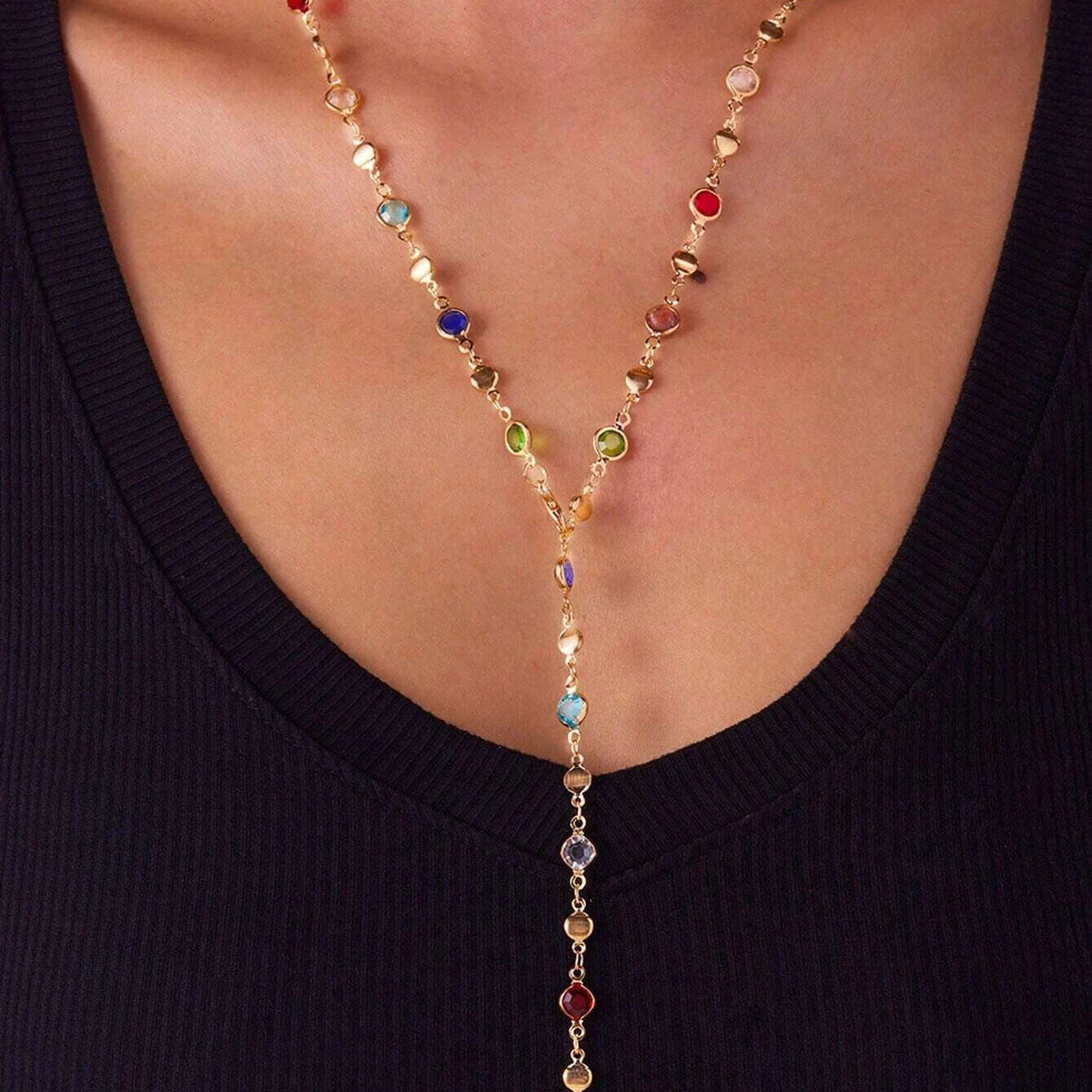 1PC Women's Fashion Trendy Geometric Necklace Jewelry Suitable for Date, Party, Festival Gifts-L71 Pi-Mart