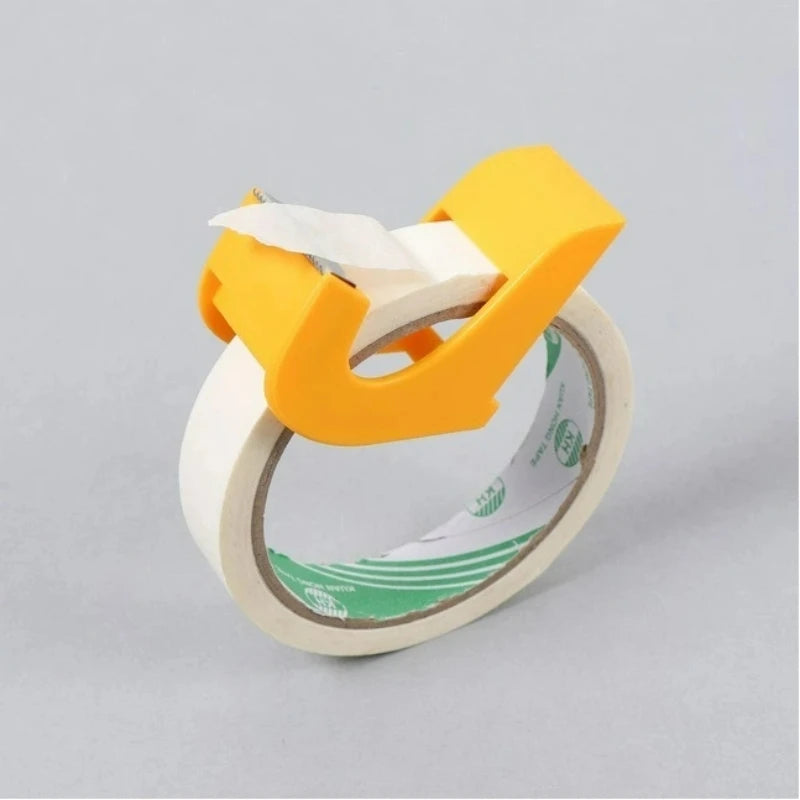 Mini Handheld Tape Dispenser With Cutter Portable Small Tape Holder For Desk Office School Home Desktop Stationery Cutting Tool Pi-Mart