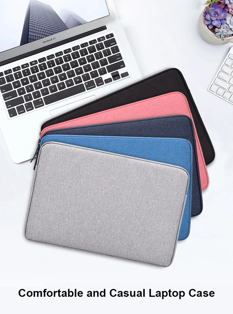 Portable Laptop Sleeve Bag Case Soft Cover 11 12 13 14 15 15.6 Inch for Macbook Huawei Xiaomi HP Dell Lenovo Laptop Handbag Pi-Mart