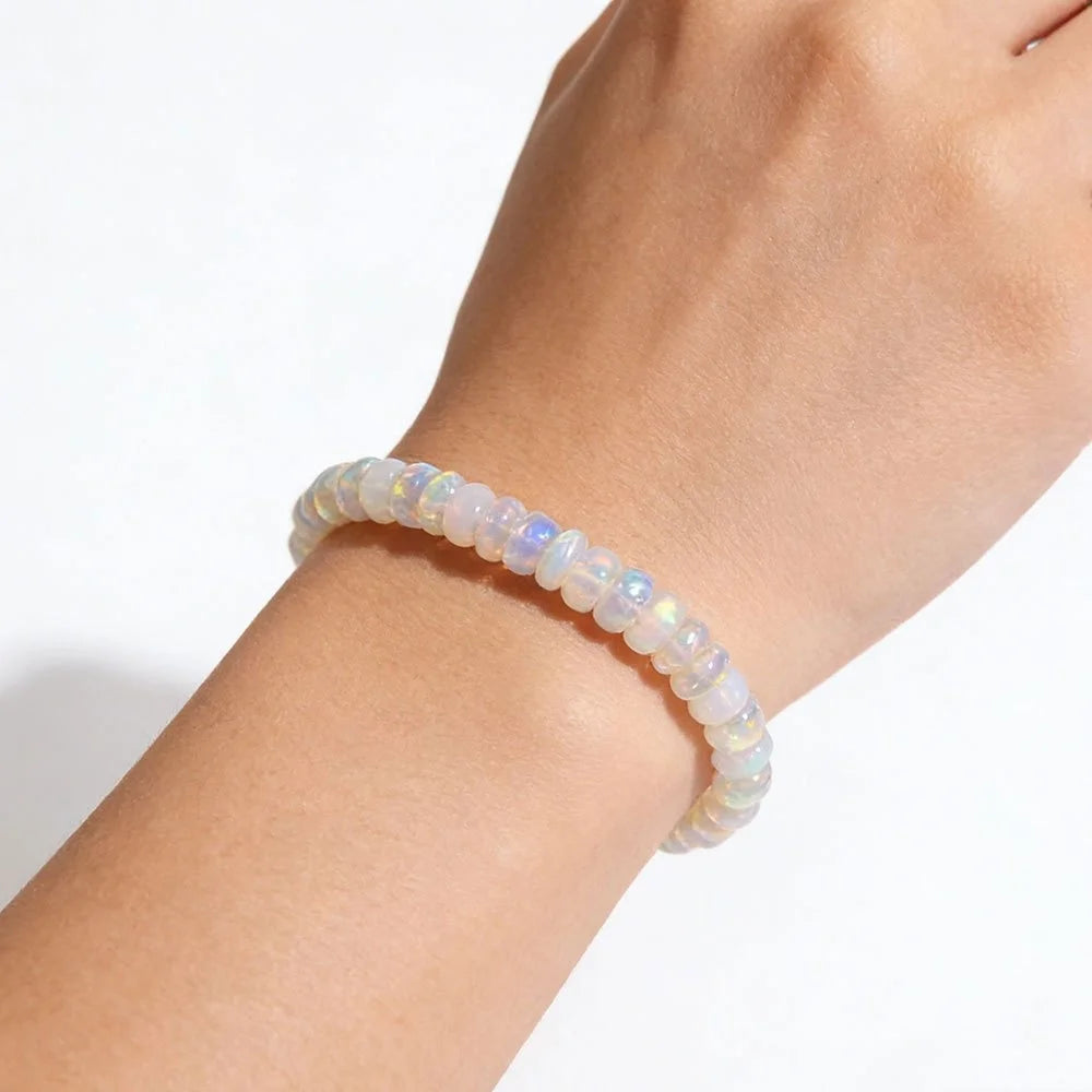 1 Piece Pack Beaded Bracelet, Fresh Dreamy Style, Suitable for Daily Layering / Healing Accessory / Birthday Gift Pi-Mart