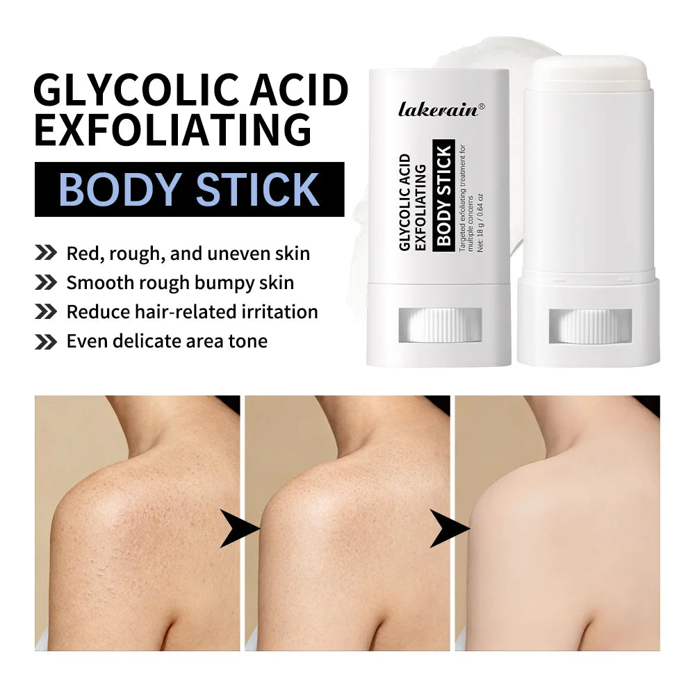 Glycolic Acid Exfoliating Body Stick Multiple Concerns Delivers Deep Effective Exfoliation Nourishing Moisture Deep Hydration Pi-Mart