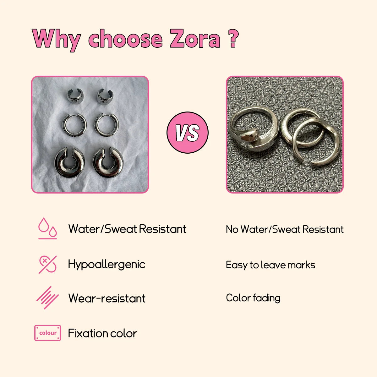Zora Y2K Trendy 18K Gold Color Plated Sun Cross Fish Moon Pendant Multi Layer Necklace Waterproof Stainless Steel Women Jewelry Pi-Mart
