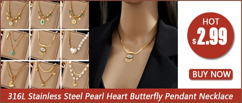 DIEYURO 316L Stainless Steel Minimalist Rectangular Pendant Korean Black Epoxy Women's Gold Necklace Exquisite Long Jewelry Gift Pi-Mart