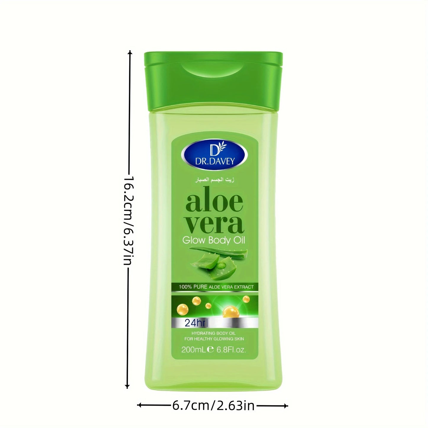DR.DAVEY ALOE VERA BODY OIL SPA Body Massage Essential Oil with Aloe Vera Shine  Nourishing Oil Suitable for All Skin Type Pi-Mart