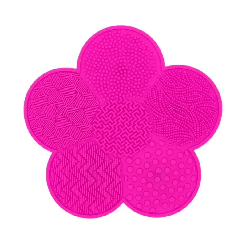 Silicone Makeup Brush Cleaner Folding Powder Puff Cleaning Bowl Eyeshadow Brushes Washing Soft Mat Beauty Tools Scrubber Box Pi-Mart
