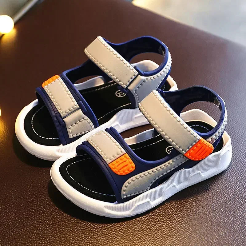 Summer Baby Sandals Solid Color Baby Boy Sandals Soft Sole Anti-slip Boys Girls Sandals Toddler Baby Shoes Beach 2-12 Years LadyShow.Store