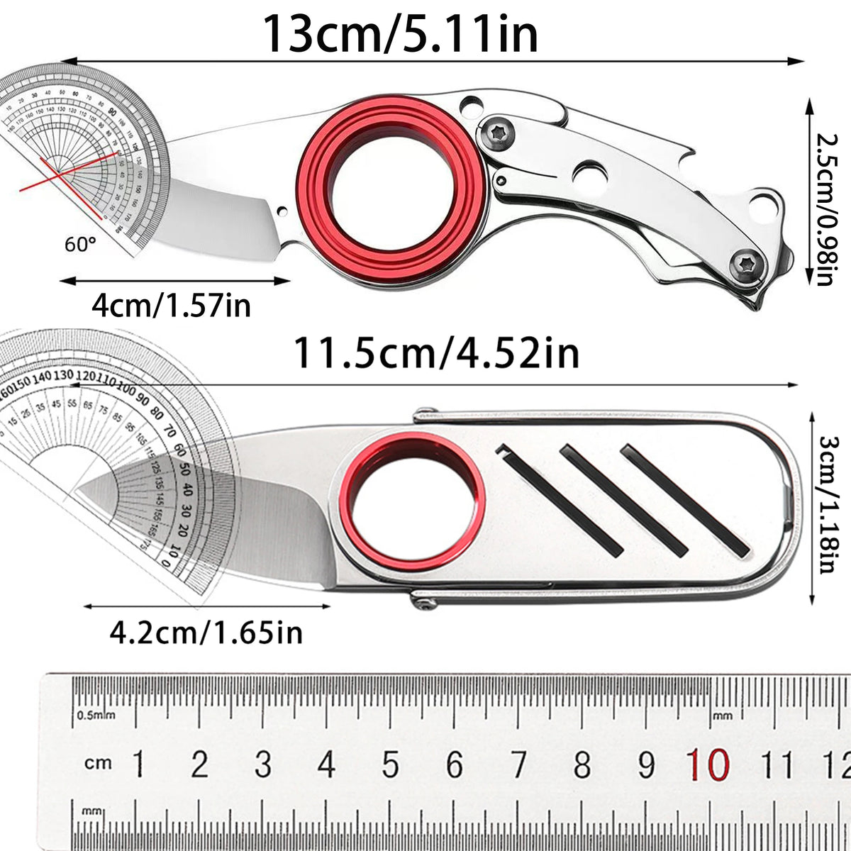 Mini Portable Stainless Steel Outdoor EDC Tool Key Chain Pendant Is the Perfect Tool for Opening Packages and Daily Use Pi-Mart