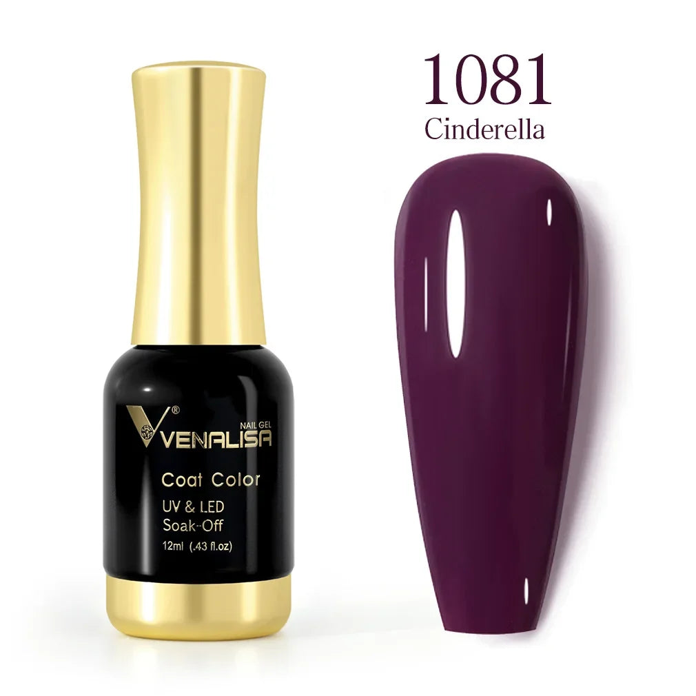 VENALISA Nail Gel Varnish TPO FREE Soak Off UV LED Organic Odorless Enamels Nail Art Colors 12ml 120Colors UV Gel Nail Polish Tri Light Beauty