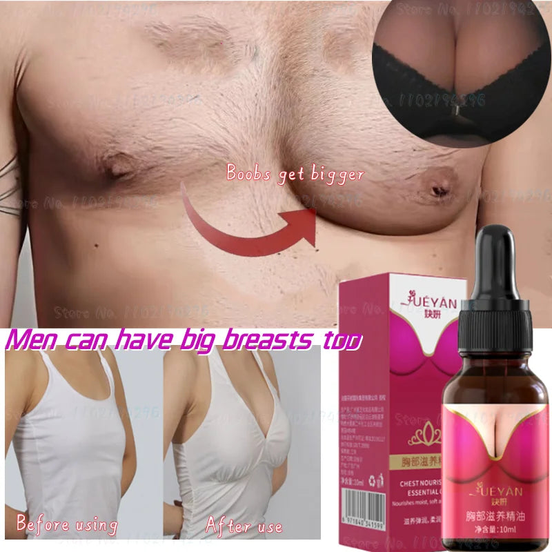 Men Can Use Beauty Milk Essential Oils for Breast Enhancement, Nourishing Breast Massage, and Firming Men's Breast Enhancement Pi-Mart