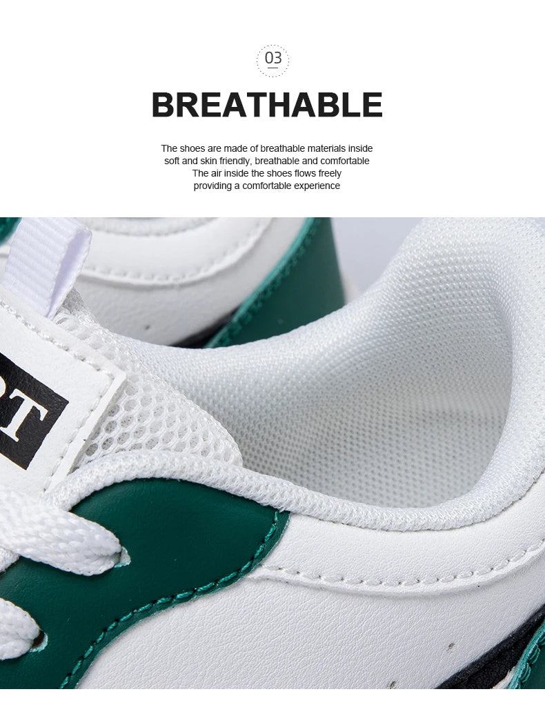 Fashion Women Casual Shoes Breathable Walking Flat Shoes Sneakers White Female Footwear Sports Running Outdoor Walking For Men Pi-Mart
