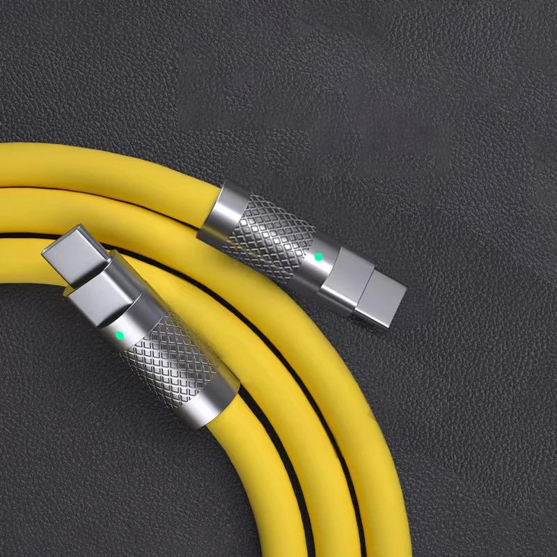 120w 6a Super Fast Charge PD Type C Liquid Silicone Cable Quick Charge 1M 2M Usb Cable Usb C to C Charger Cable Pi-Mart