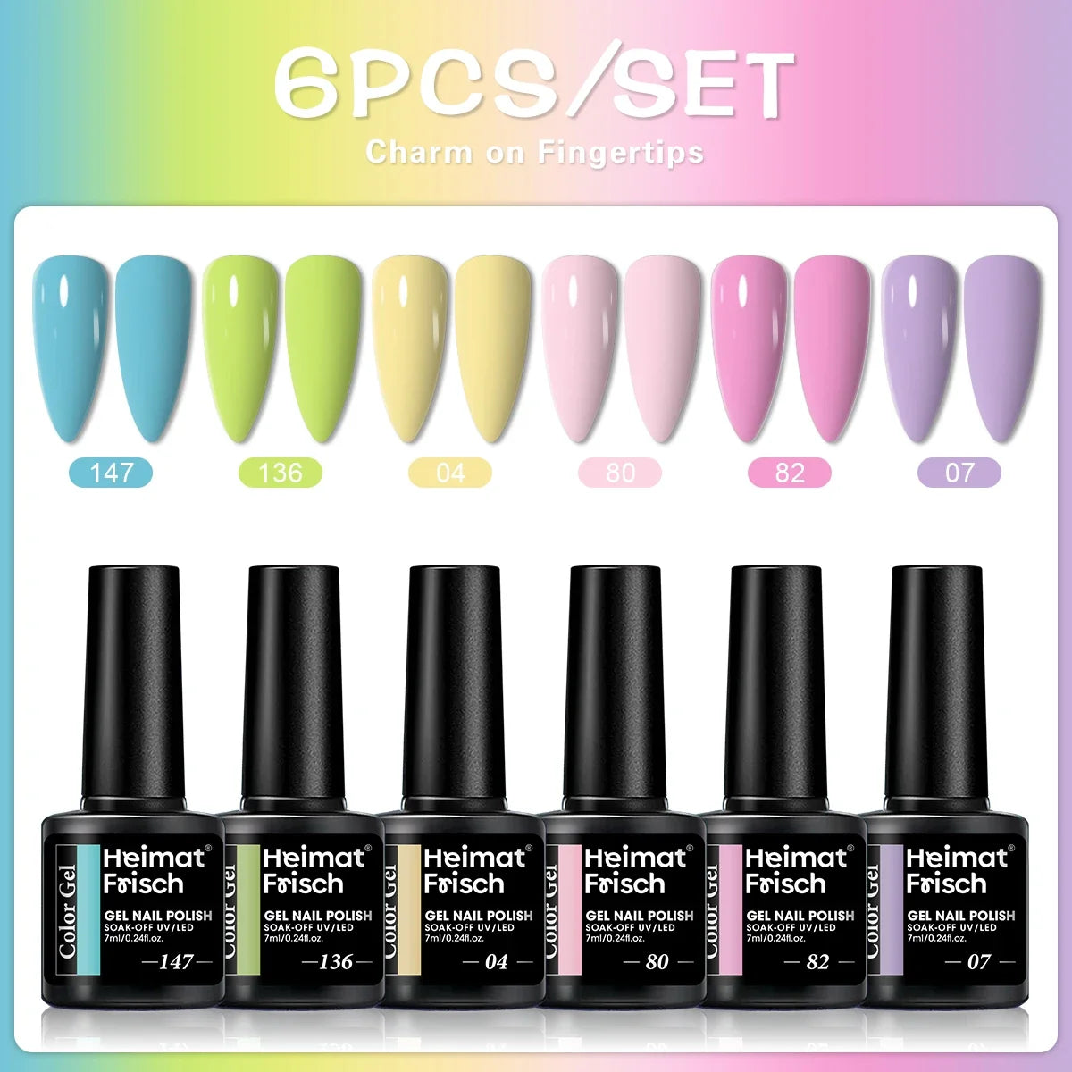 Color Block Series | Glossy Nails 0.24 oz Trendy Candy Foam Gel Semi-Permanent Nail Art Drip LED Nail Salon DIY Nail Art Gel Sea Tri Light Beauty
