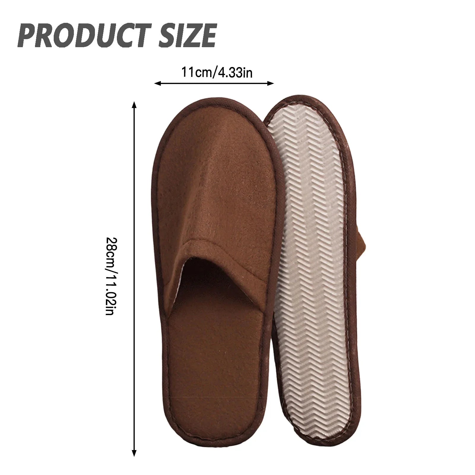 Portable Home Guest Slippers Comfortable to Wear Thickened Slippers for Home and Travel Guests Use LadyShow.Store