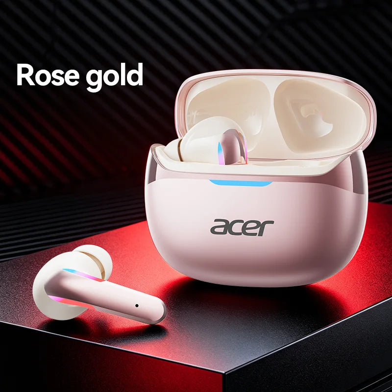 Acer Ohr829 Wireless Headphones Bluetooth 6.0 Low-Latency Gaming Headphones Enc Call Noise Reduction Surround Stereo Sound Comfortable to Wear Long Battery Life Compatible with Mobile Phones and Tablets Pi-Mart