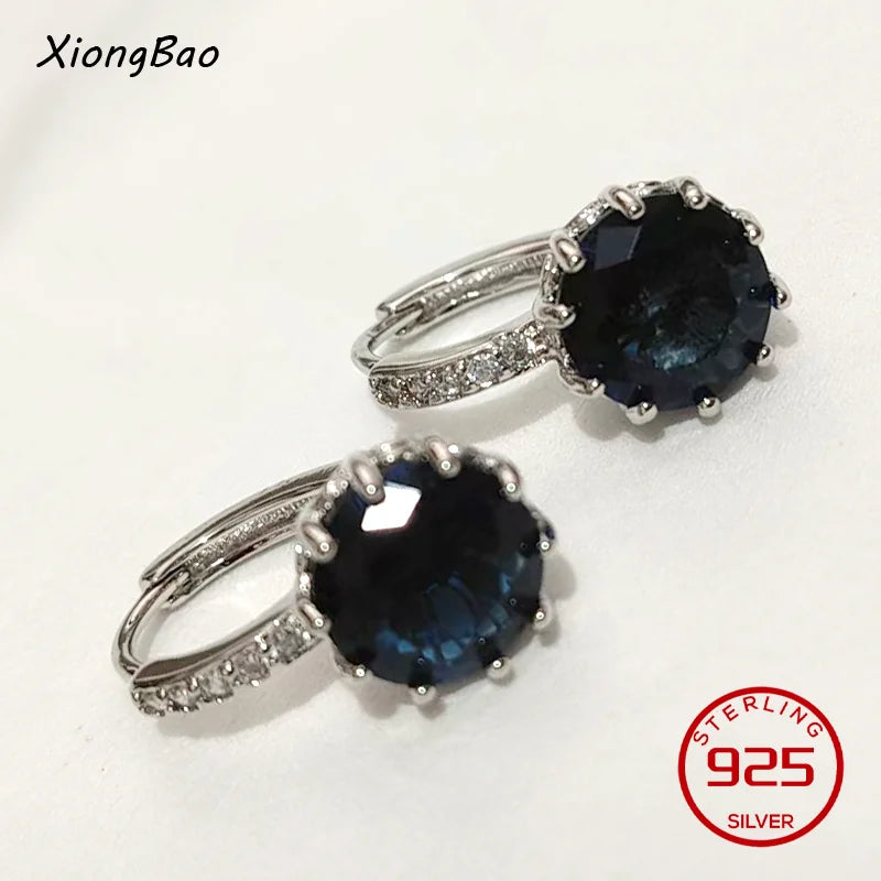 925 Sterling Silver Earrings New Women Elegant Temperament Sterling Anniversary Gift Fashion Jewelry Accessories Geometric Ears Pi-Mart