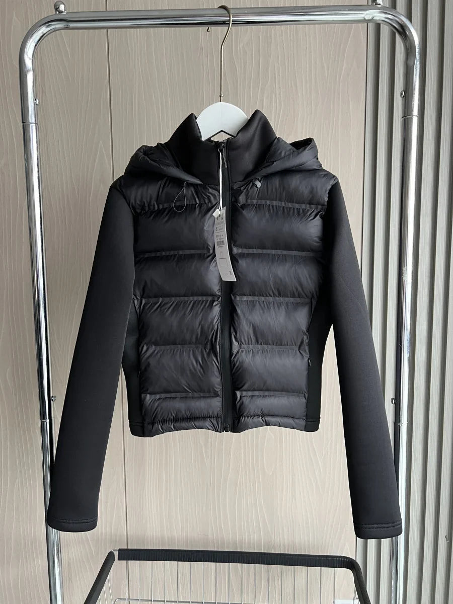 2025 Winter New Arrival  Women's Lightweight Warm Down Jacket with Long Sleeves and Zippered Hooded Sports Coat 4391742 LadyShow.Store