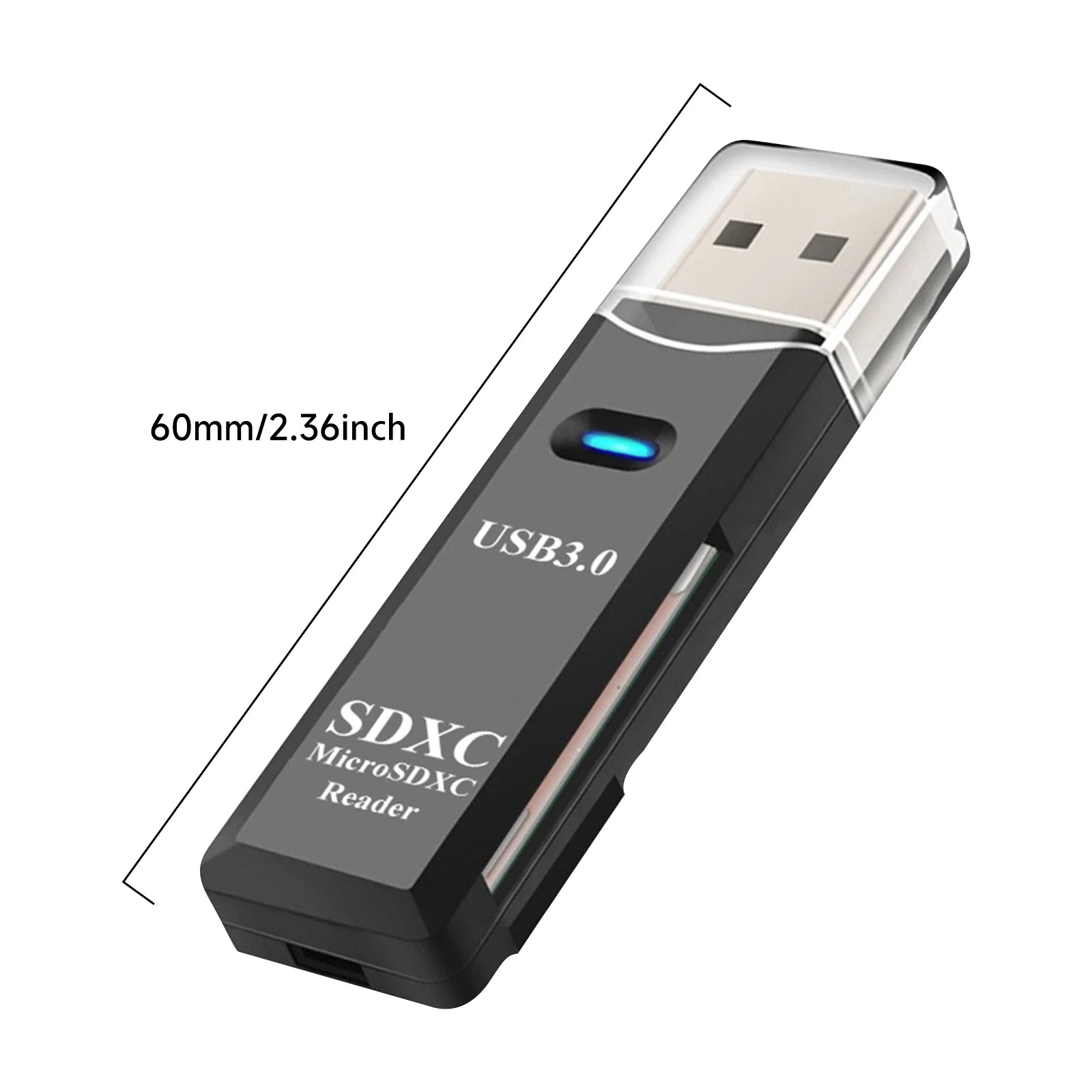 2 in 1 USB 3.0 Card Reader Micro TF sd card Reader usb adapter High Speed Cardreader TF Memory card For PC Laptop Accessories Pi-Mart