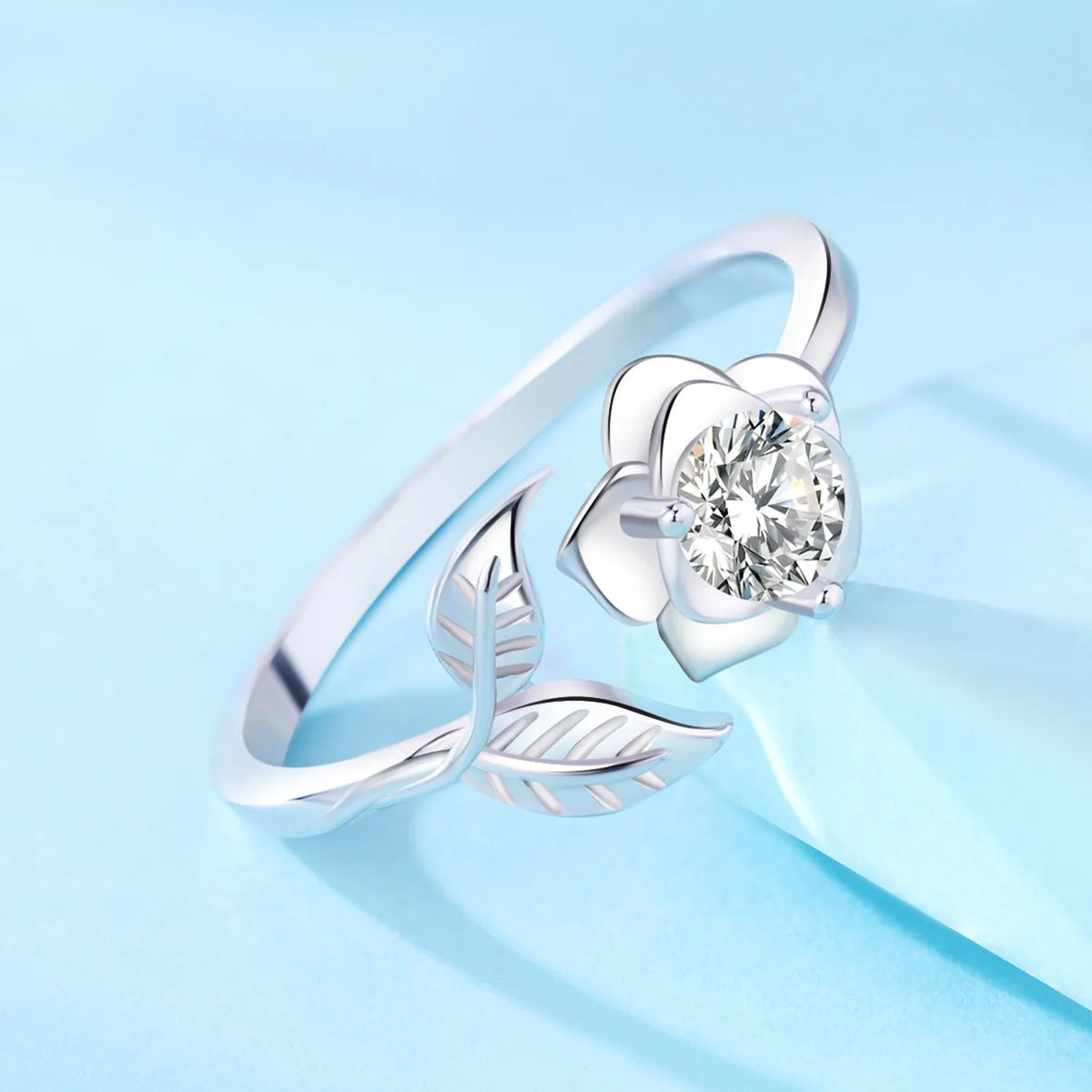 Original 925 Sterling Silver Open Ring Exquisite Panda Dolphin Adjustable Ring Original Daily Fine Jewelry Women Birthday Gifts Pi-Mart