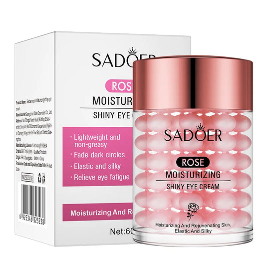 SADOER Rose Eye Cream Anti Dark Circles Removal Eye Bags Firming Moisturizing Beauty Eyes Creams Skin Care Products Tri Light Beauty