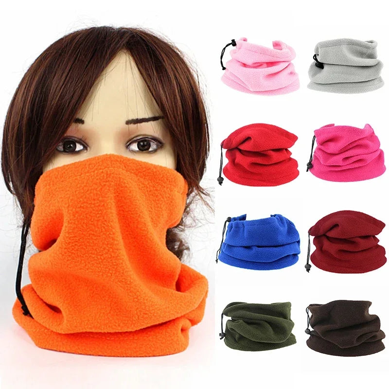 Winter Warm Unisex Windproof Motorcycle Riding Mask New Polar Fleece Neck Scarf Warmer Ski Outdoor Sports Balaclavas Tube Mask Pi-Mart