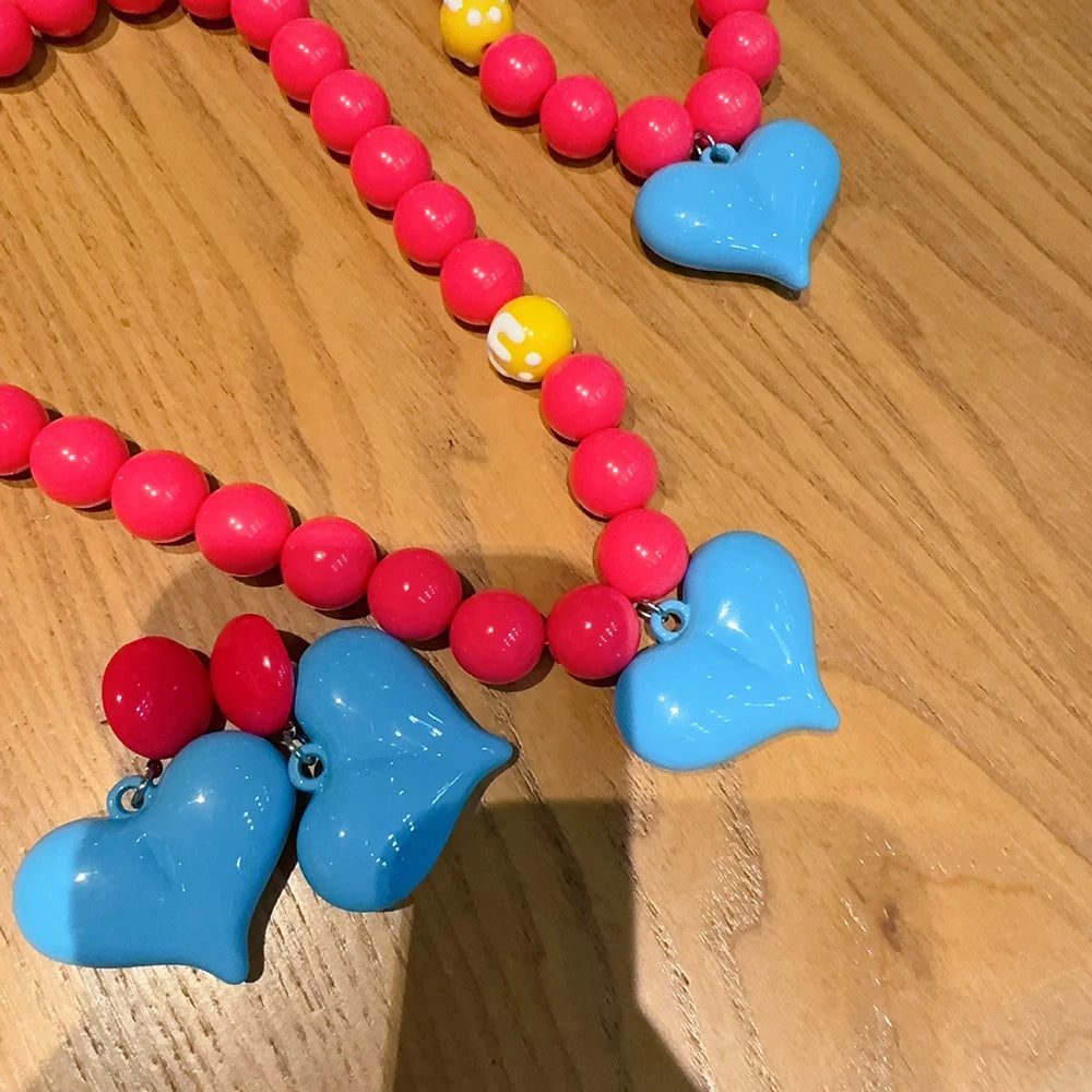 Fashionable Summer Pendant Necklace Simple And Elegant Bracelet Sweet Necklace New Heart-Shaped Jewelry Accessory Pi-Mart