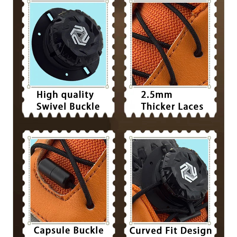 Fashion Swivel Buckle Laces Automatic Shoelace Without ties Kids Adult Sneakers No Tie Shoe laces Shoe accessories 1Pair/2Pair LadyShow.Store