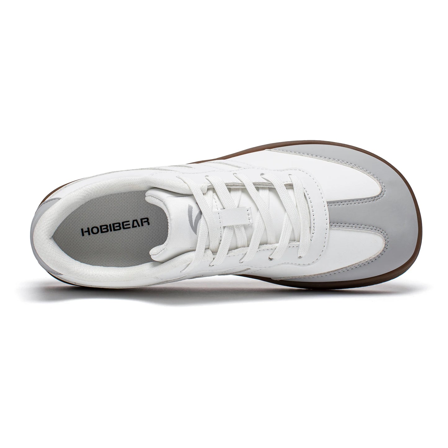 HOBIBEAR Unisex Wide Toe Shoes Artificial Leather Sneakers Casual Lace Up Retro Fashion Shoes for Women Men Pi-Mart