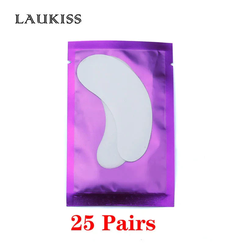25/50/100Pairs Eye Patches Under Eyelash Pads for Building Paper Patches Lint Free Stickers for False Eyelashes LAUKISS LadyShow.Store
