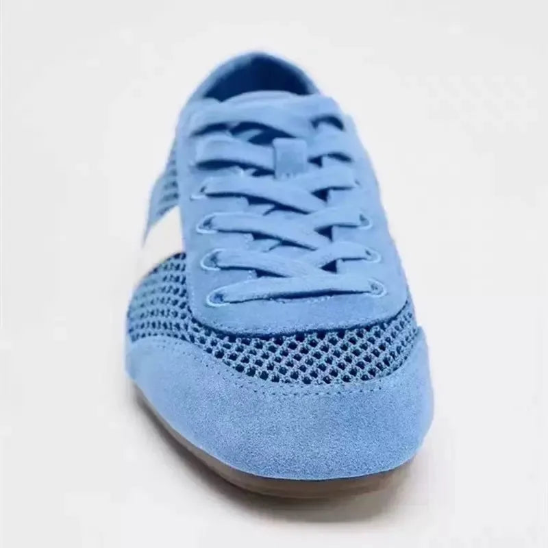 AIYUQI 2026 Women's Flat Sneakers Anti-slip Lace-up Breathable Women Sandals Plus Size Mesh Fabric German Training Shoes Female Pi-Mart
