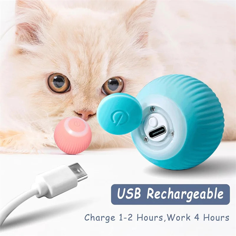 Smart Dog Toy Ball Electronic Interactive Pet Toy Moving Ball USB Automatic Moving Bouncing for Puppy Birthday Gift Cat Products Pi-Mart