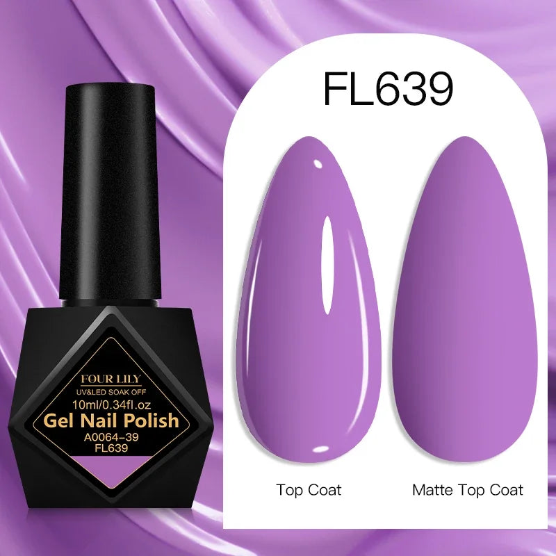 10ml Gel Nail Polish 162 Colors Nail Supplies Vernis Semi Permanent Nail Art Manicure Soak Off LED UV Gel Nail Varnishes Summer Tri Light Beauty