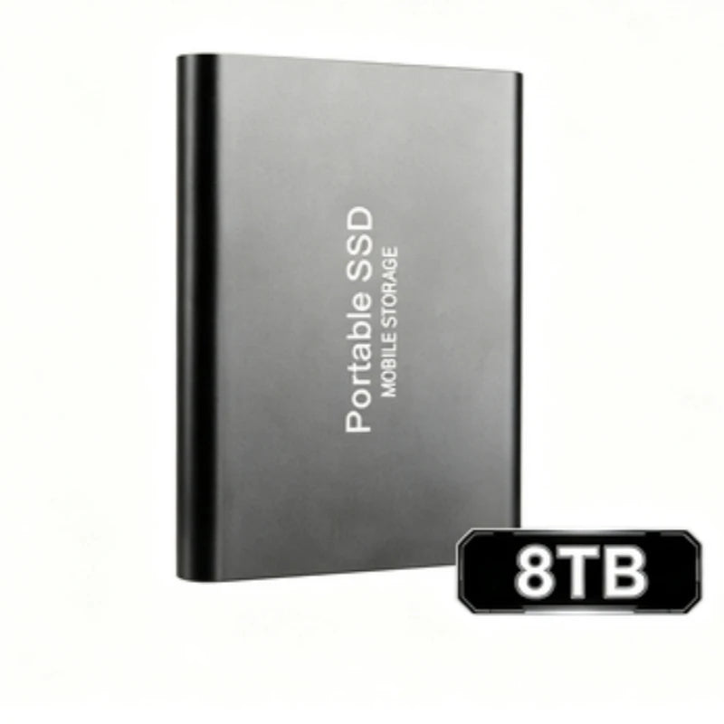 Portable External SSD, 1TB-16TB Large Capacity USB3.1 High Speed Solid State Drive, Lightweight Storage for Laptop, Desktop, Mac Pi-Mart