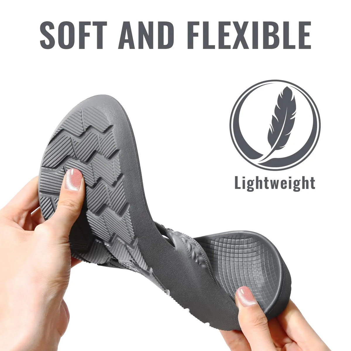 CRACOMIN New Women's Flip Flops Orthopedic Slippers With Arch Support Unisex House Sandals Summer Outdoor Non-slip Beach Slides Pi-Mart