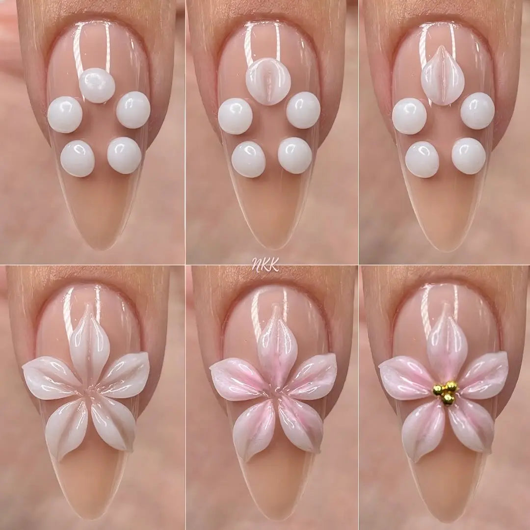 1 Jar White 3D Shaping Carving Non Stick Hand Extension Gel Nail Polish For Flower DIY Nail Art Extension Acrylic Nails Tools Tri Light Beauty