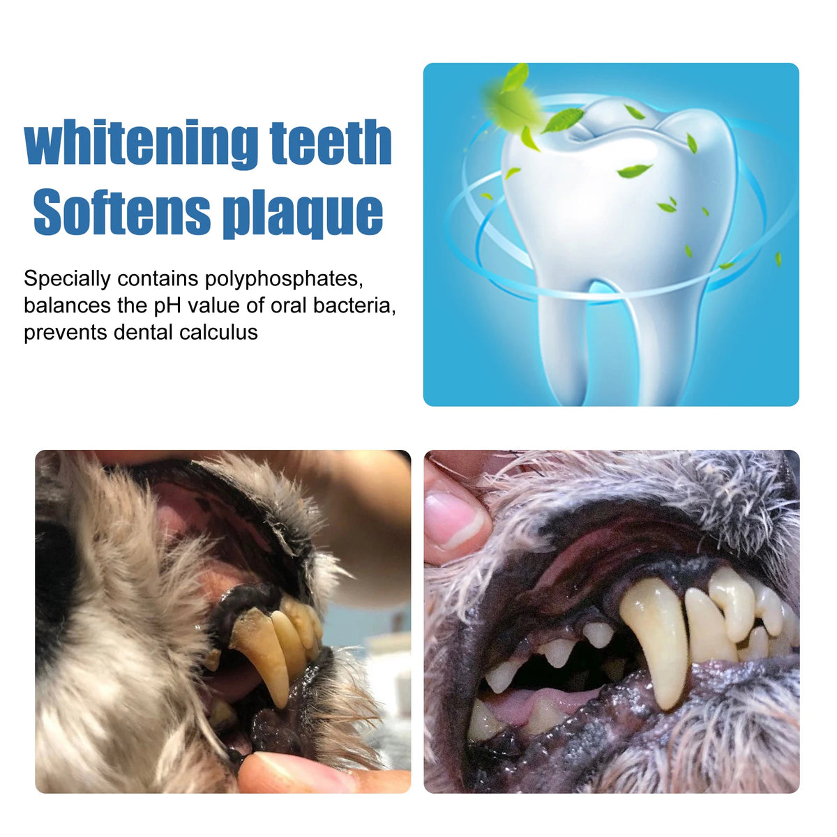Pet Oral Tartar Remover Spray Deep Clenaing Yellow Teeth Eliminate Bad Breath Fresh Breath Whitening Teeth Pet Oral Foam Cleaner Pi-Mart