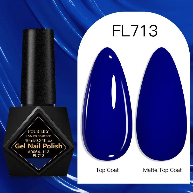 10ml Gel Nail Polish 162 Colors Nail Supplies Vernis Semi Permanent Nail Art Manicure Soak Off LED UV Gel Nail Varnishes Summer Tri Light Beauty