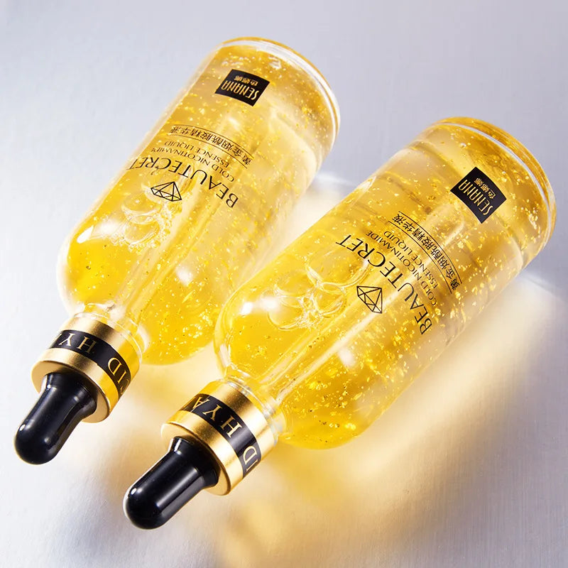 100ml 24k Gold Nicotinamide Facial Essence Hydrating and Moisturizing and Preventing Dryness Skin Hyaluronic Acid Face Serum Pi-Mart