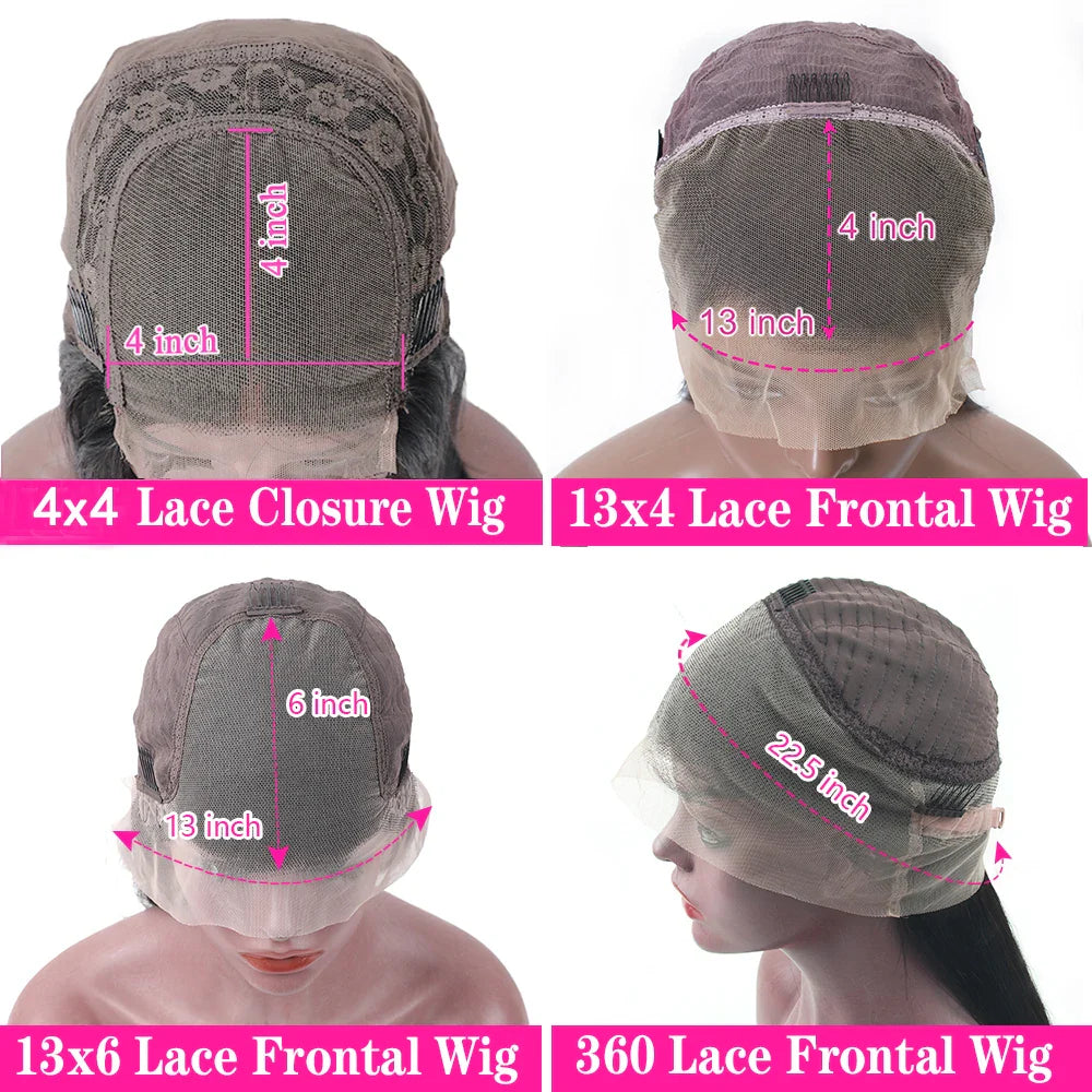 Chocolate Brown Curly Lace Front Human Hair Wigs 13X6 Lace Frontal Wig Brazilian Deep Wave Colored Bleached Wigs For Women LadyShow.Store