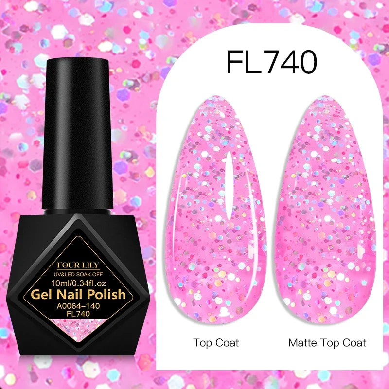10ml Gel Nail Polish 162 Colors Nail Supplies Vernis Semi Permanent Nail Art Manicure Soak Off LED UV Gel Nail Varnishes Summer Tri Light Beauty