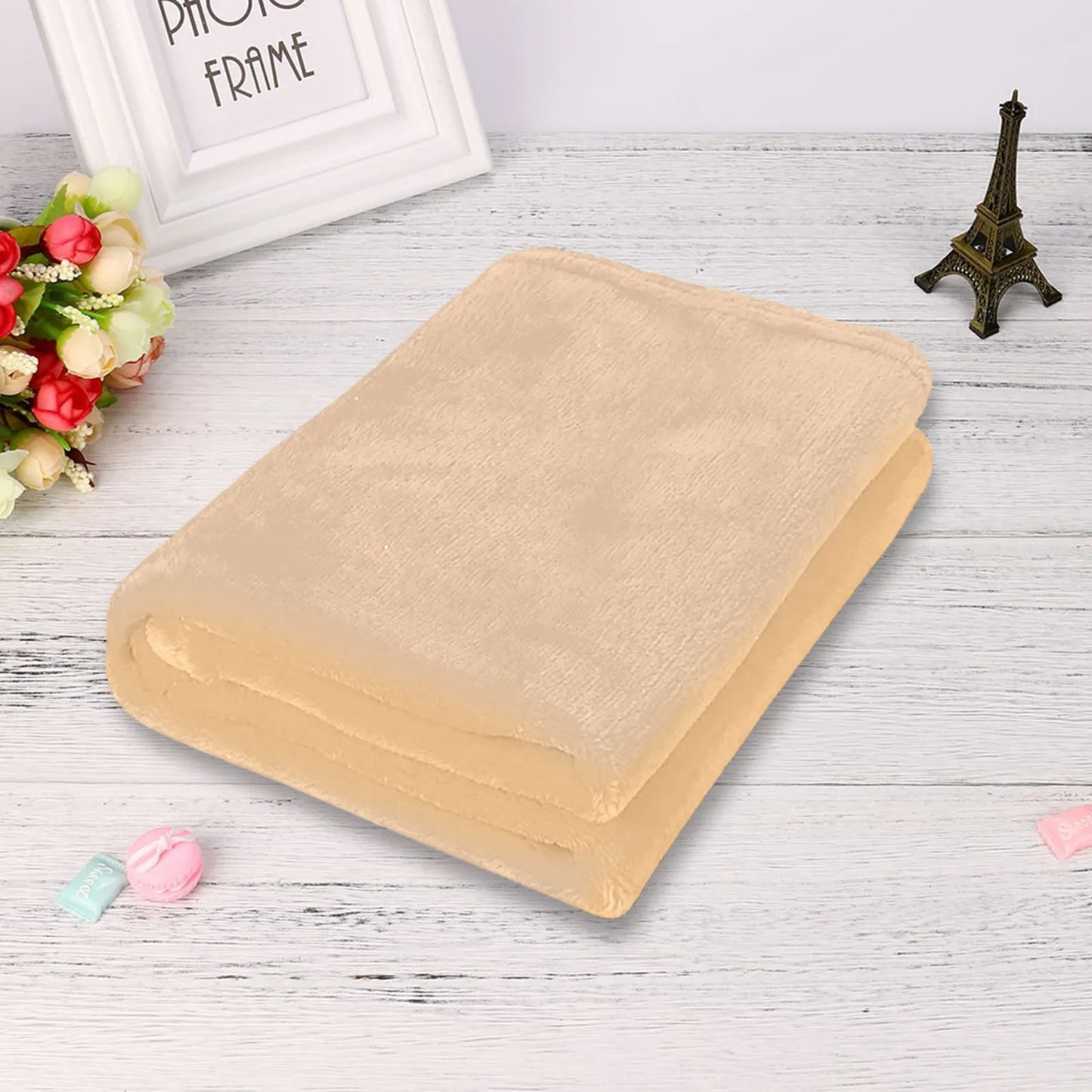 Plain Flannel Coral Blanket Small Fleece Sheet Super Warm Solid Micro Plush Fleece Blanket Throw Rug Sofa Bedding Supplies Pi-Mart