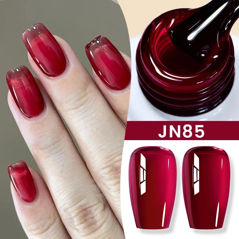 BORN PRETTY 83 Colors 10ml Jelly Nude Gel Nail Polish Autumn Amber Semi Transparent Manicure Soak off UV LED Nails Gel Varnish Tri Light Beauty