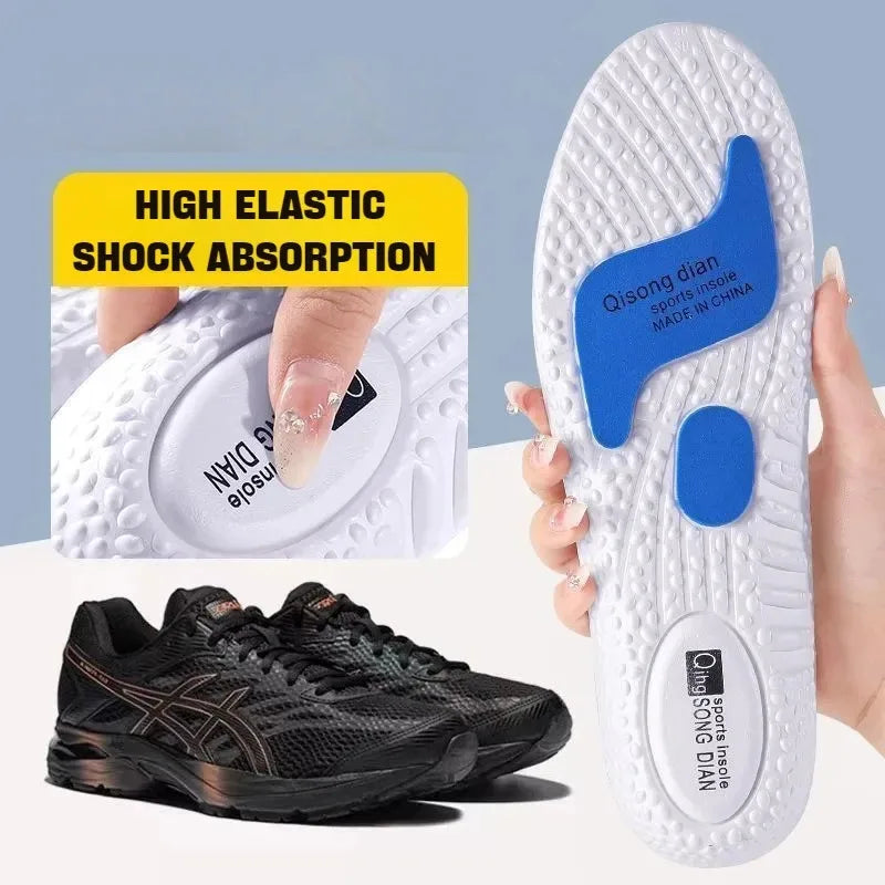 Sport Insoles for Feet Soft Shock Absorption Inserts Template Orthopedic Plantar Fasciitis Insole for Shoes Man Women Shoe Sole LadyShow.Store
